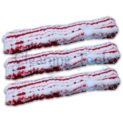 10 Red Microfibre Window Cleaning Washer Sleeves