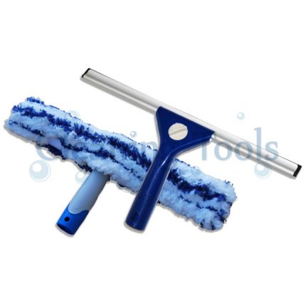 14 Hi-Rise Plastic Squeegee and Blue Washer