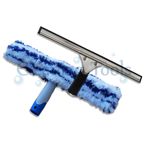 14 Stainless Steel Squeegee & Blue Washer