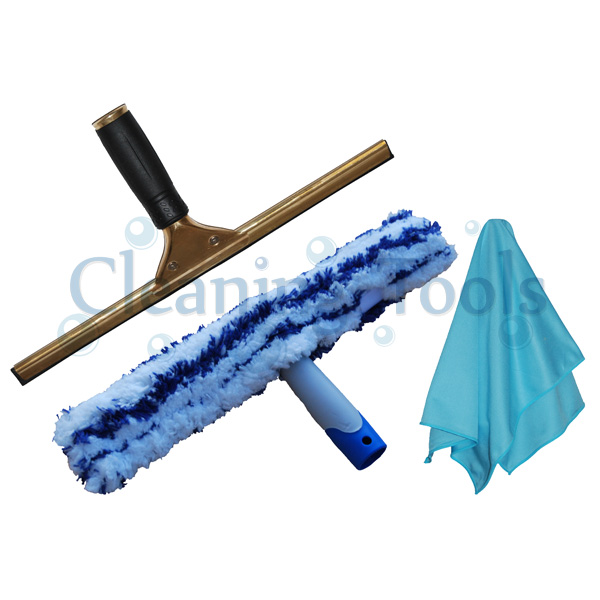 14 brass squeegee washer and cloth