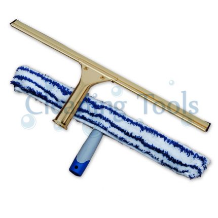 18" Brass Squeegee & Washer Set