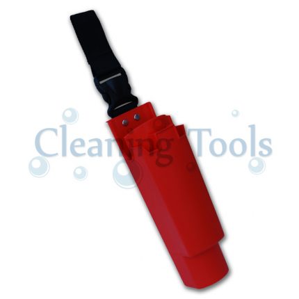 Window Cleaning Bucket On A Belt Red