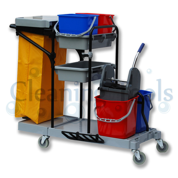 Multi Function Remove term Janitorial Trolley Multi Purpose Janitorial Trolley Mopping System