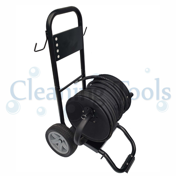 Complete Pressure Washer Hose Reel Trolley With 50 Meter 3/8" Single Wire Hose Complete Pressure Washer Hose Reel Trolley With 50 Meter 3/8" Single Wire Hose