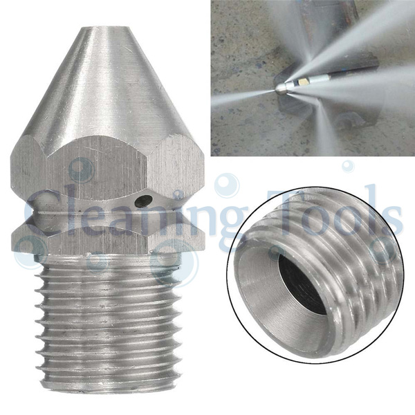 Pressure Washer Drain Sewer Cleaner Jetter Nozzle (4 Jets) 14 Male